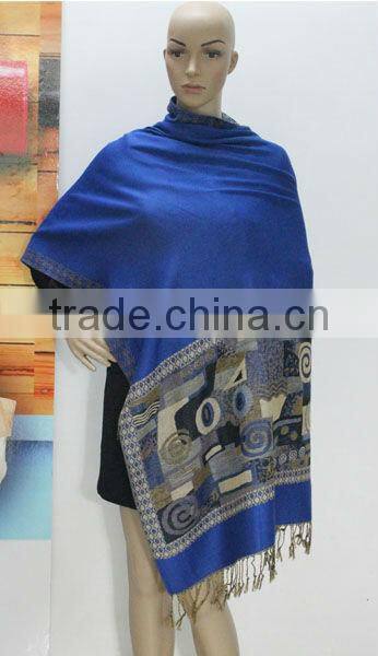 hot selling geometry jacquard cotton scarf ,fashion shawl