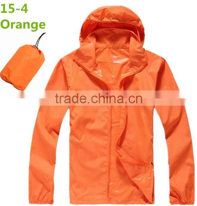 2017 Grey Color Cheap Pullover Packable Jackets with fixed hood