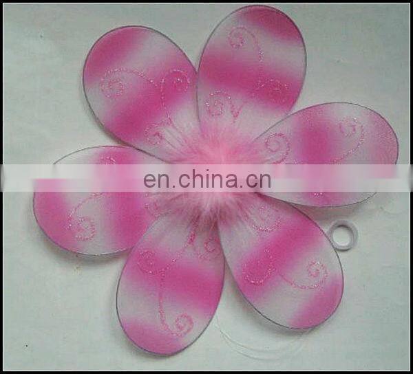 Pink organza flower