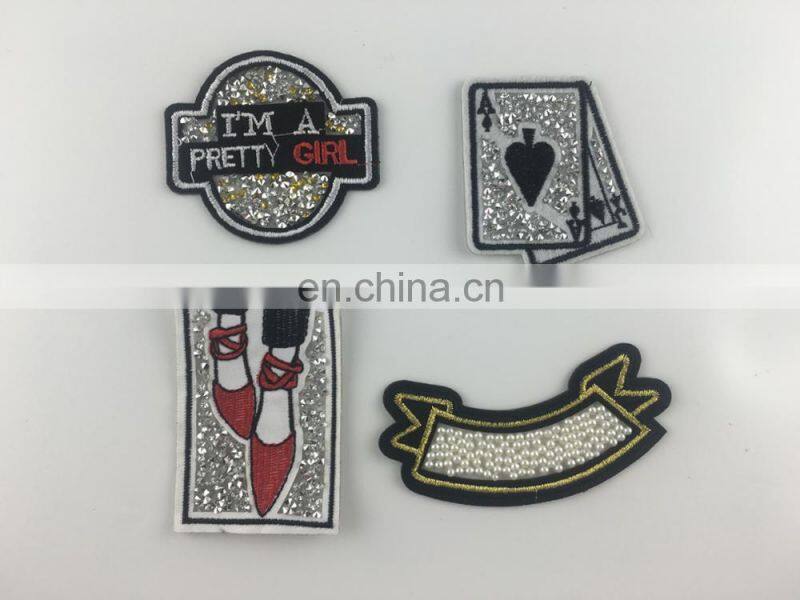 2017 Rhinestone/beads/pearl Handmade Applique