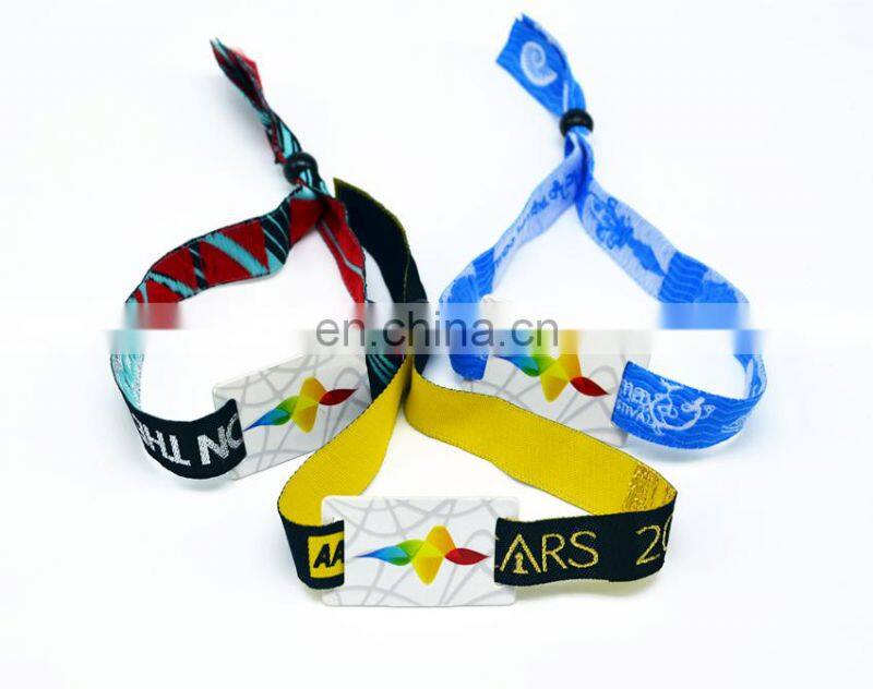 Hot sale Fabric 13.56mhz HF RFID Festival Wristbands