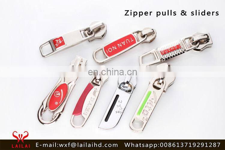 Popular zipper pulls brass for high end client