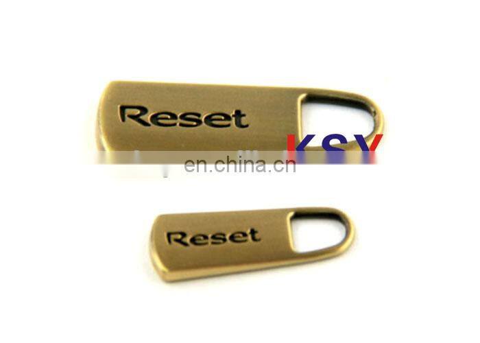 Custom Metal Rubber Zipper Slider/Puller