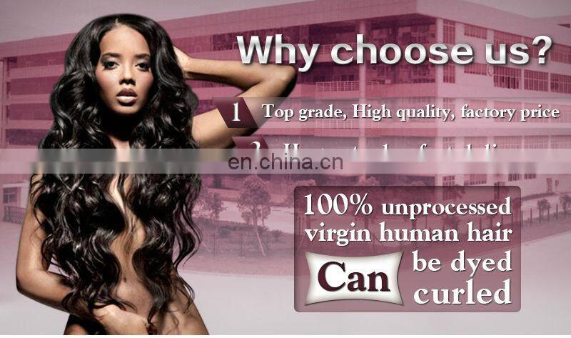 grade 6A virgin human loose wave hair extensions dyeable human virgin remy hair extension