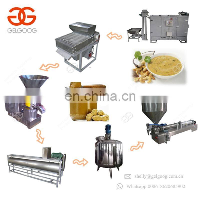 Factory Price Roasted Groundnuts Sesame Chili Paste Peeling Grinding Machinery Industrial Peanut Butter Machine