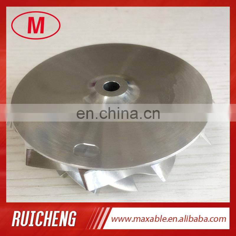 T04B 409179-0028 59.00/76.13mm 11+0 BLADES high performance Turbo aluminum 2618/milling/Billet compressor wheel