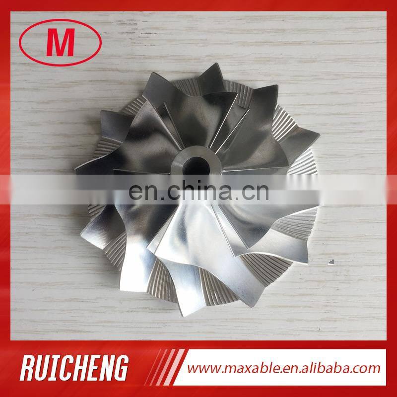 K23 5223-123-2005 53.50/80.00mm 6+6 blades high performance Billet/milling/aluminum 2618 compressor wheel for 5222-988-3100
