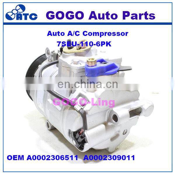 GOGO 7SEU Auto A/C Compressor for BENZ W203 S203 OEM : A0002306511/A0002309011 A0012308111