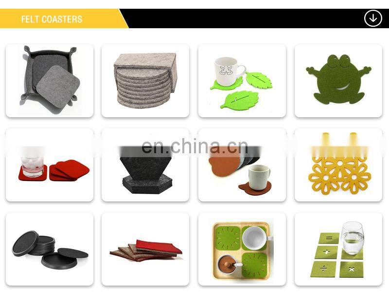 Plastic felt pad for coaster