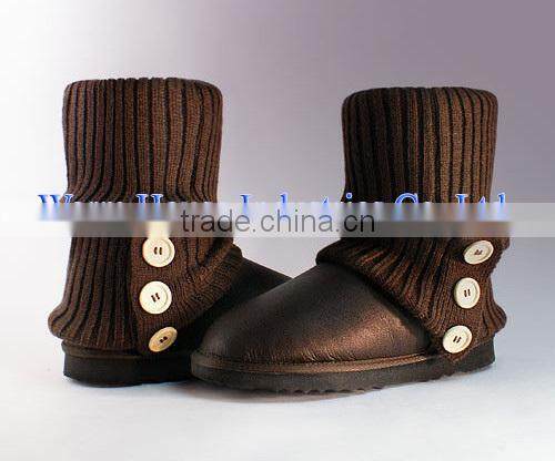 Knit boots collar snow boots for women used boots for sale