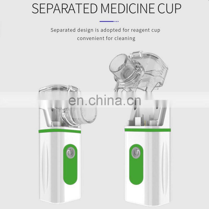 Home Inhaler Nebulizer Low Decibel Ultrasound Atomizer Handheld Adult&Kid Portable Micro Mesh Atomizer High Low 2Gear Humidifier