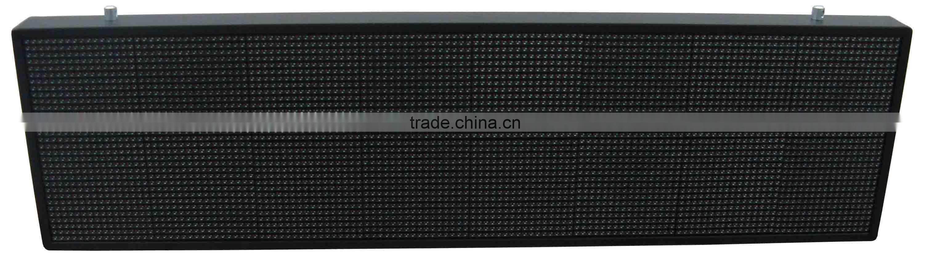 led display hd china xxx video advertising/outdoor advertising led tv/12v led car message moving scrolling sign display