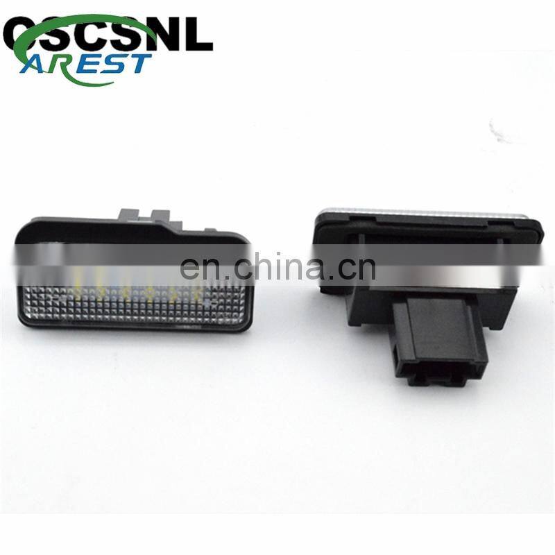 Carest 2PCS  Car LED License Plate Lights For Mercedes W211 W203 5D W219 R171 No Error for Benz White Number Plate lamp 12V