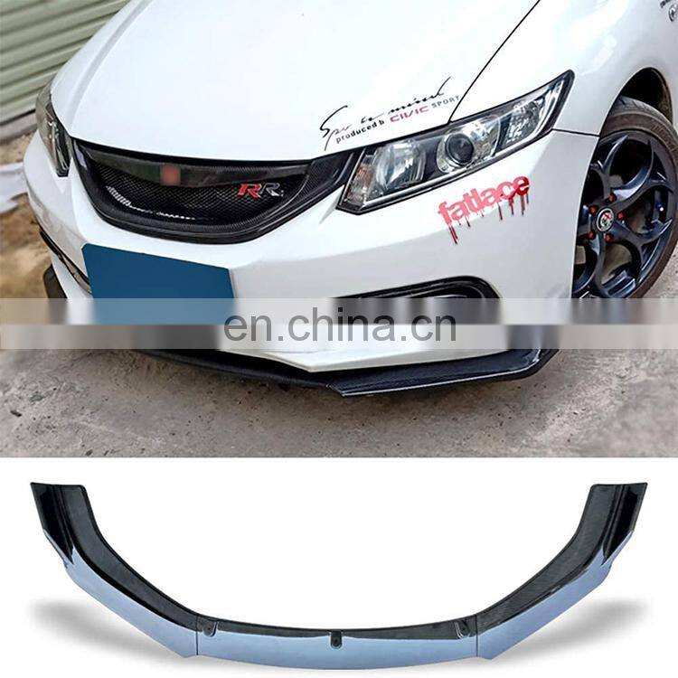 ABS auto shovel black spoiler front protector with universal front bumper lip