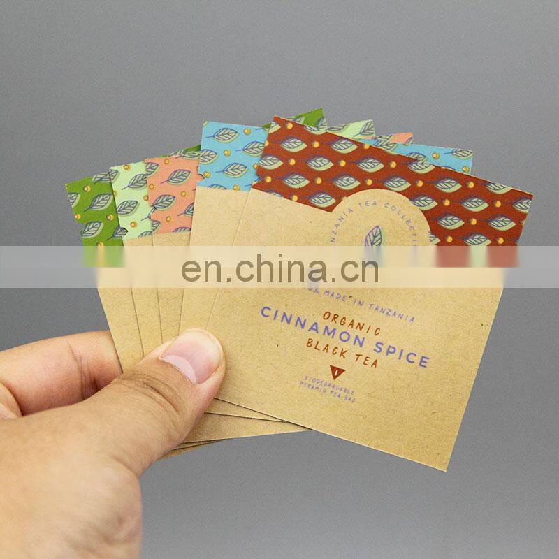 Compostable Eco Friendly Standing Pouch Smell Proof Organic Durable Empty Tea Bag