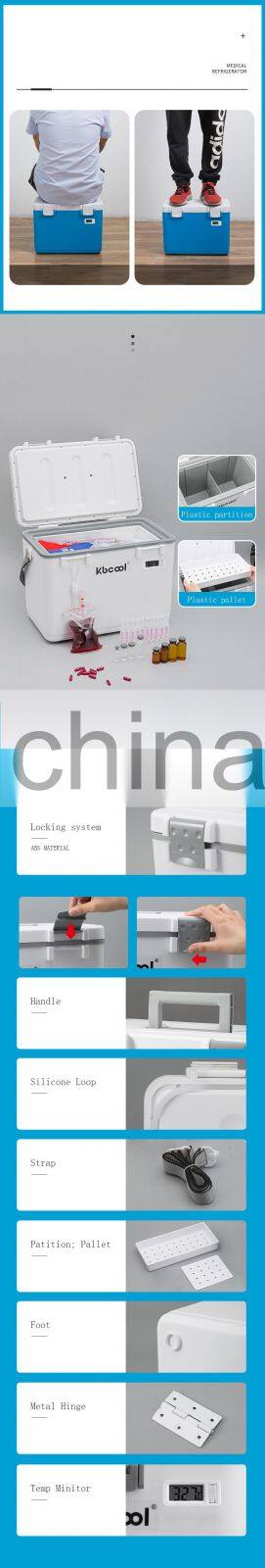 For Medical Transport Cooler Box Keep The Temperature 2-8 degree 24-48 Hours, Blood Vaccine Insulin Cooler Box