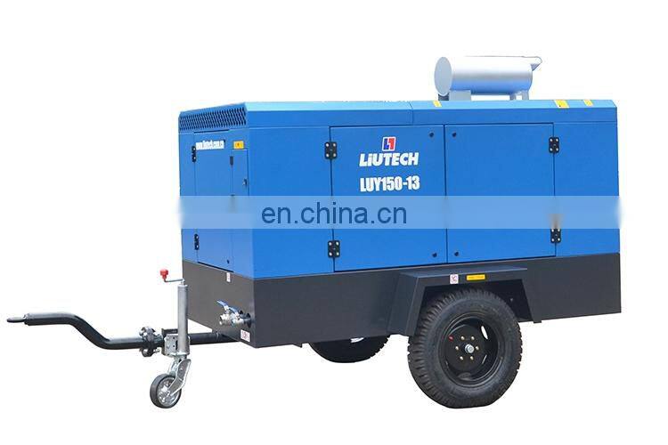 High Quality Low Price Liutech Portable . Compressor for Borehole Drilling Machine Outdoor Usage Equipment 13m3/min Gear Box