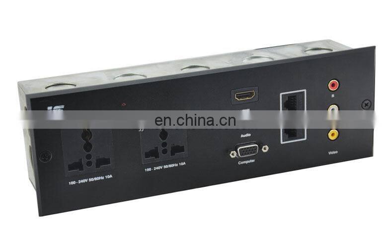 220V Hotel Multi Media Power VGA Wall Plate Socket