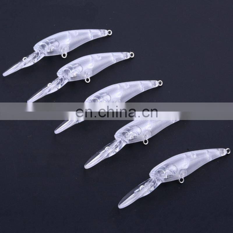9.3cm 6g Wholesale Artificial Fish Bait Lifelike OEM Available Long Lip Fishing Lure Blank Unpainted Minnow