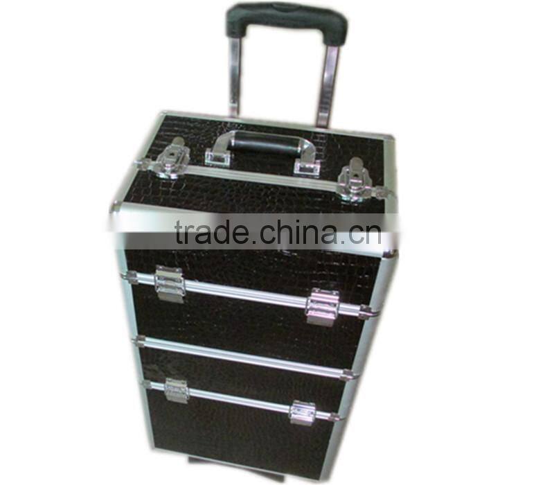 2014 hard aluminum carry case with trolley case - CE