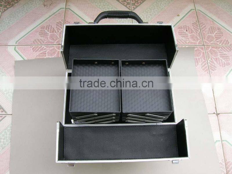 2013 new design aluminium Tattoo Kit Case , cosmetics case with plate inside and compartments size :370*230*270MM