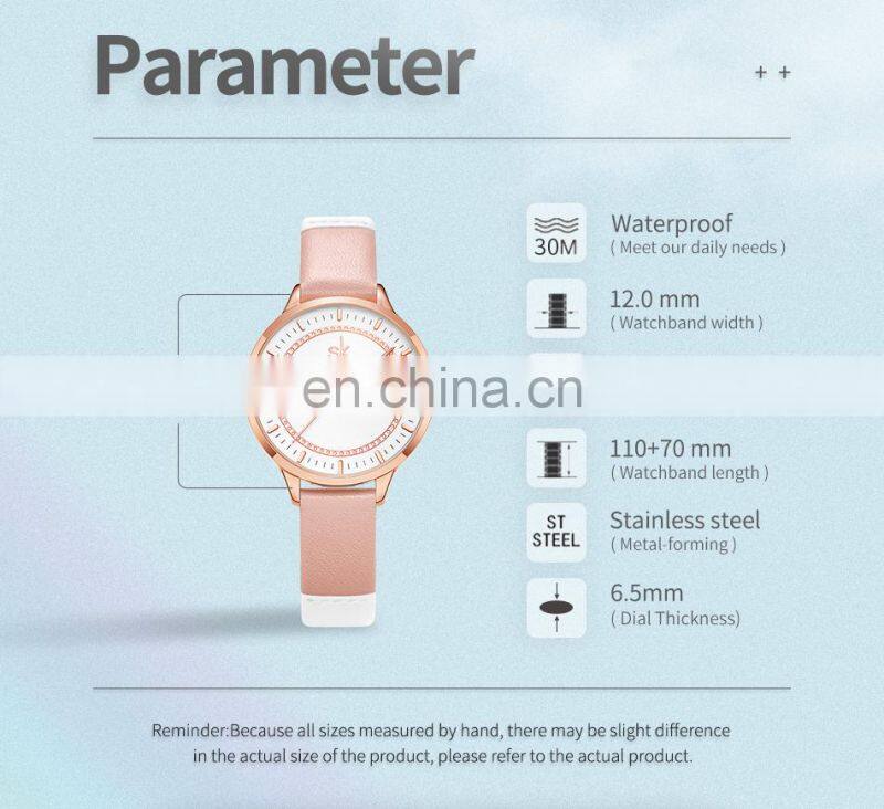 Shengke 9026 Latest Girls Quartz Watches Small Case Scale Waterproof Fashion Watches Ladies Simple