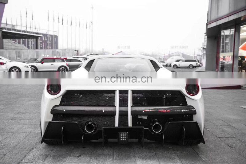 Runde Misha-Design For Ferrari 488 GTB Perfect Fitment Body Kit Front Bumper Rear Bumper Hood Side Skirt Spoiler