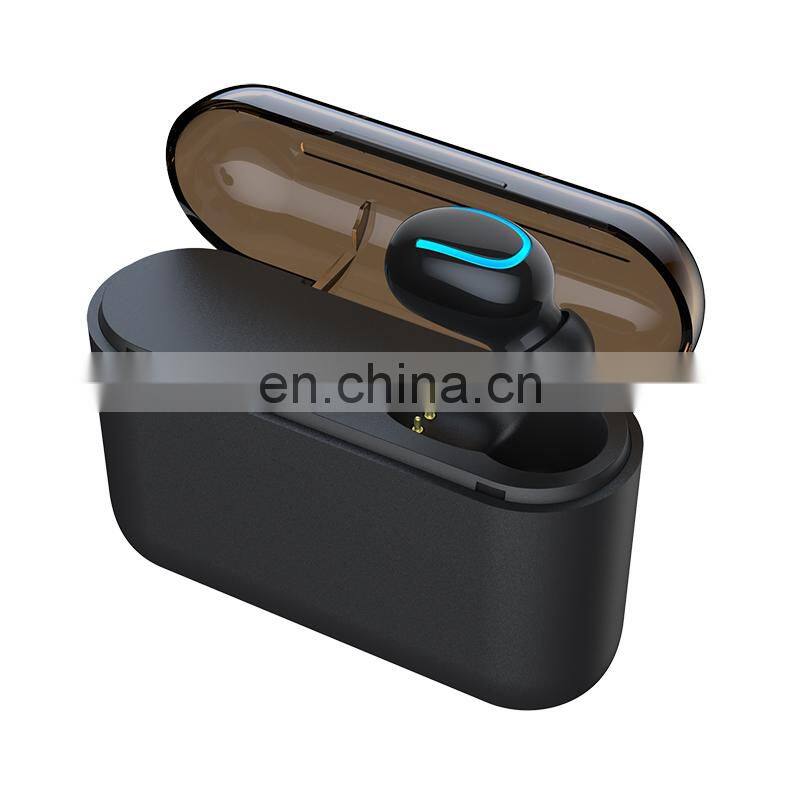 Portable BT 5.0 Q32 in-ear invisible mini cheap wireless earpiece earbud with 1500mah charging case
