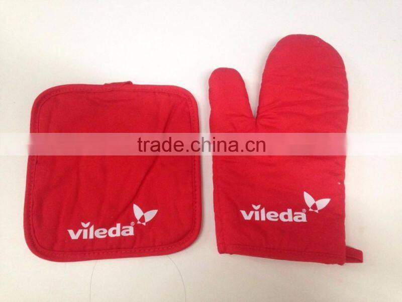 High quality customized cotton oven mitt for kitchen