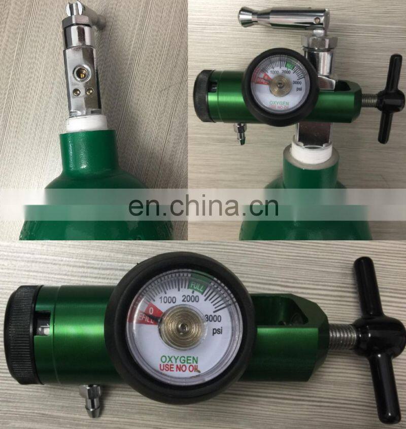 ISO7866 /SO9809-3 Aluminum and steel oxygen cylinder,Alloy 6061/37Mn medical oxygen gas cylinder