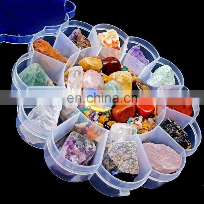 Novelty Gifts Tumbled Crystal Bead Gift Products Oem Minerales Natural Raw Precious Semi Crystals Healing Stones Box Sets