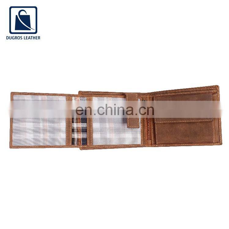 Best Quality Custom Logo Genuine Leather RFID Blocking Men's Wallet