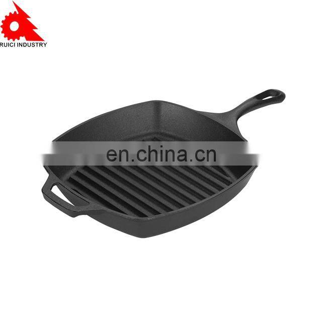 Hot wholesale square cast iron charcoal bbq grill