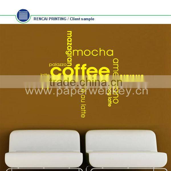 Coffee Shop Wall Words Sticker Removable Vinyl Wall Decal Quote wall sticker