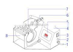 lowest price best quality portable mug cup heat press machine for DIY cup