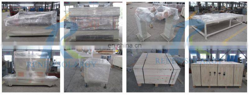 Sand blasting line for enamel water heater production