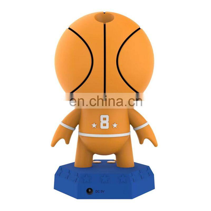 Creative Basketball Shape Projection Alarm Clock Color Luminous Wake Up Children's Alarm Clock Sleep Training Clock