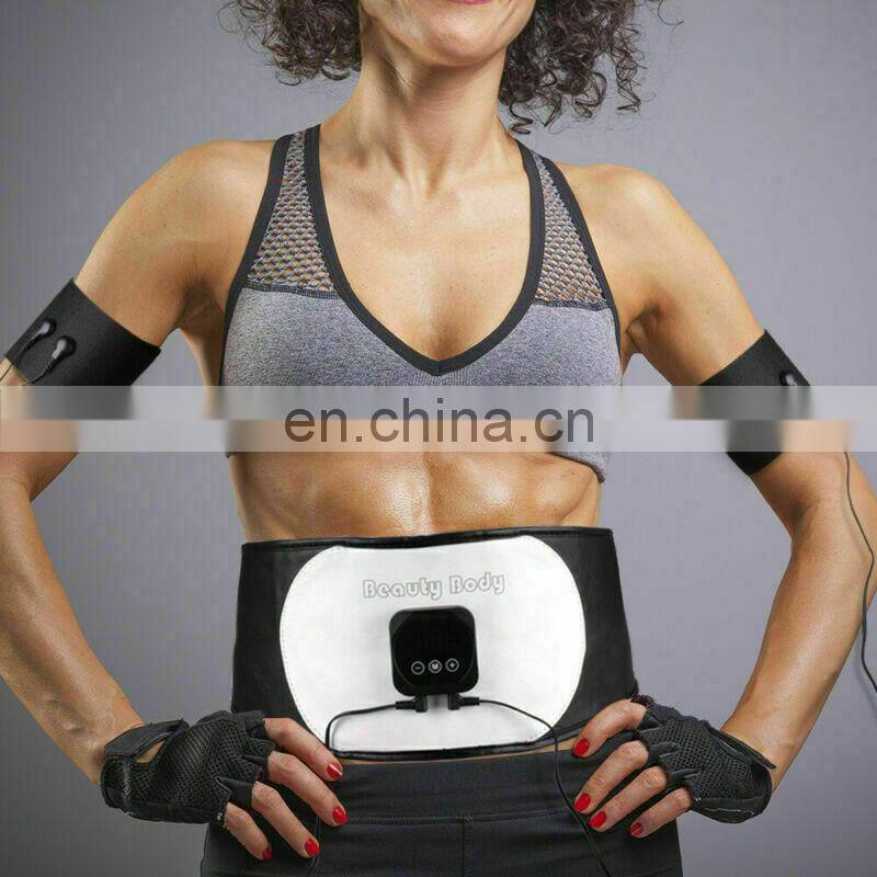 Pro EMS Muscle Training Gear Abdominal Body Fitness Toner ABS Fit Workout Belt