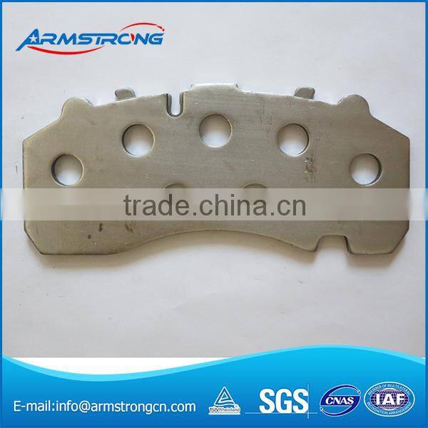High Shear Strength High Conformity truck the price of brake pad back plate