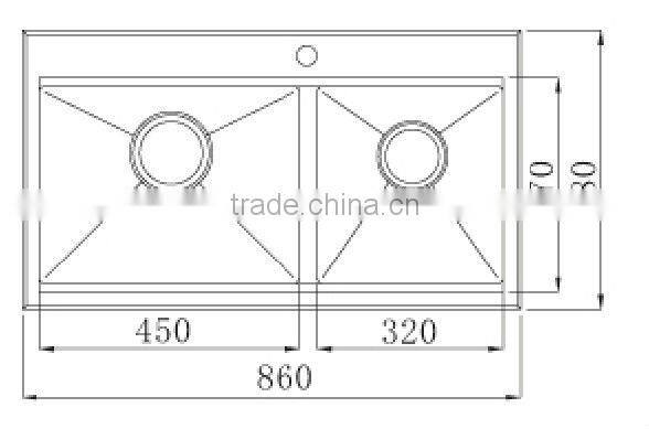high quality kitchen sinks stainless steel RTS 200F-2