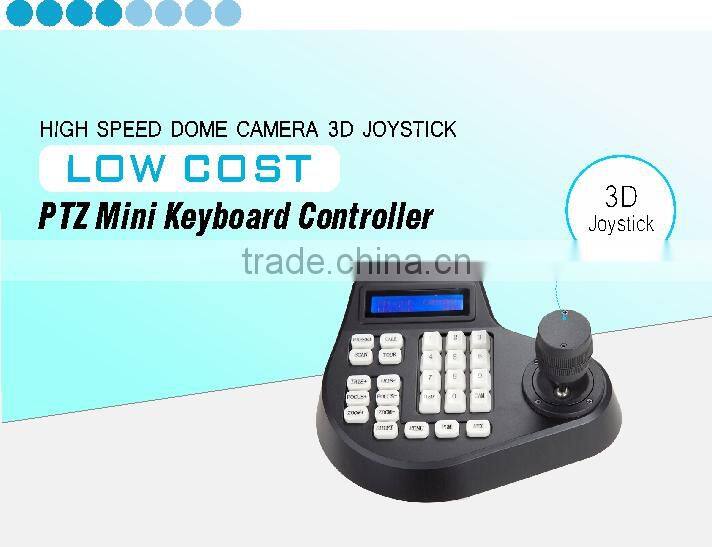 3 Axis 3D Dimension Joystick CCTV Mini Keyboard Controllers for PTZ Speed Dome Camera Support Pelco-D Pelco P protocol