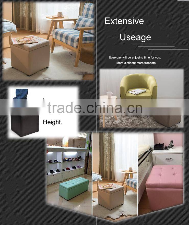 Modern leather ottoman chair