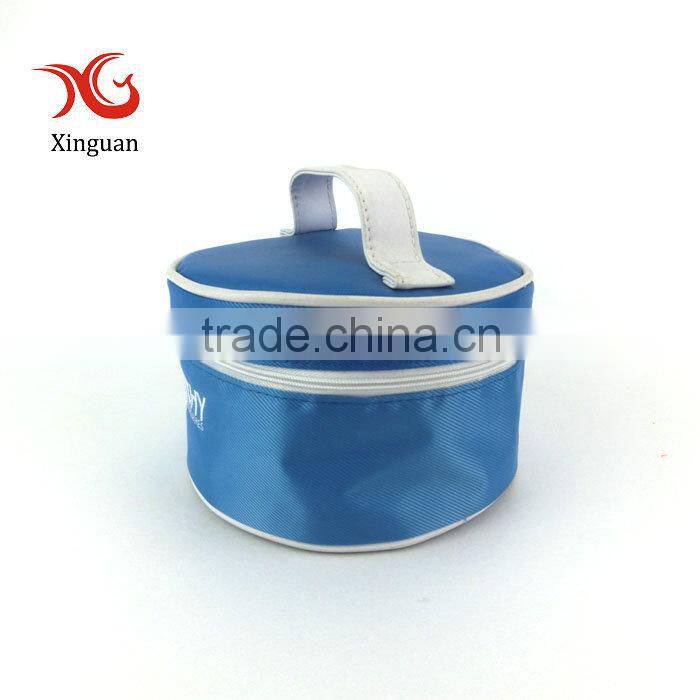 round cosmetic bag