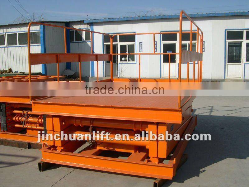 stationary scissor hydraulic work lift/platform