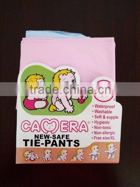 Colored Disposable PVC/PEVA Plastic Baby Diaper