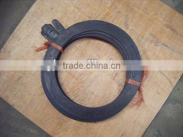Elastomer flat ring for ductile iron flange pipe fittings