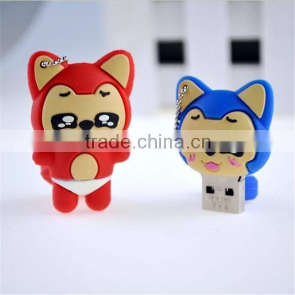 Promotion gift cartoon character usb flash drive with 1GB 2GB 4GB 8GB 16GB 32GB