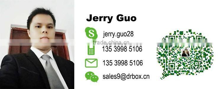 High quality sliver stamping wooden cigar box for roses packaging