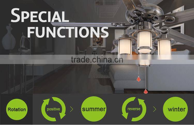 Easy Buy Contemporary Vintage 5 Blades 4 Light Ceiling Fan