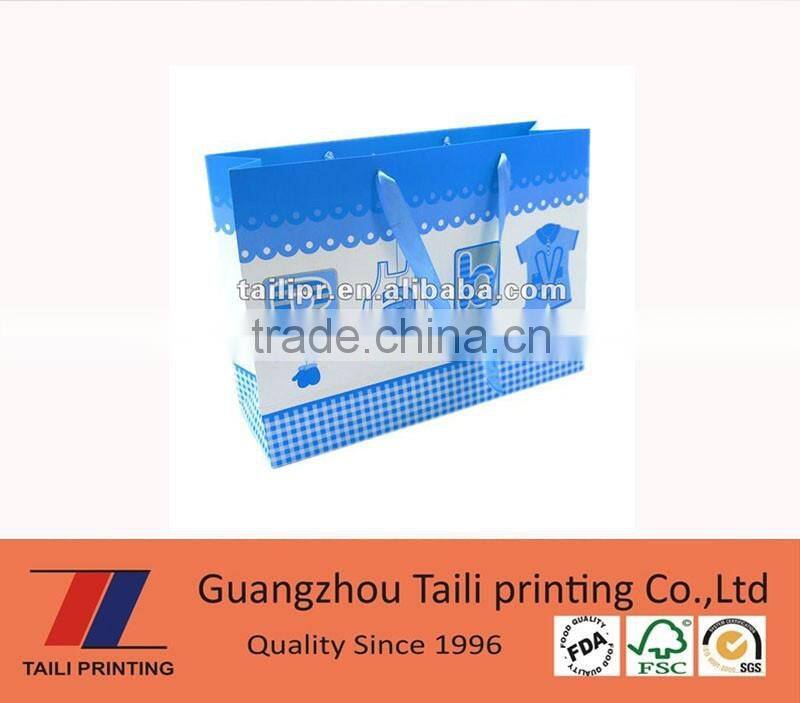 Customized cheap small paper gift bags with handles